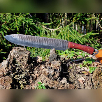 Rustfang - ręcznie kuty nóż z raszpli do kopyt Padouk