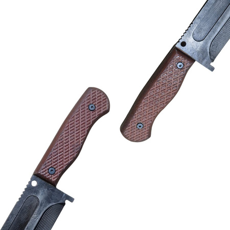 Fallout - duży nóż obozowy w stylu industrialnym natural micarta