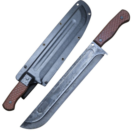 Fallout - duży nóż obozowy w stylu industrialnym natural micarta